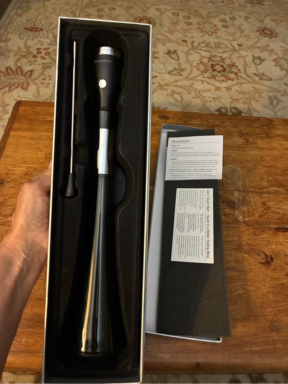 BRIOKSTONE: Full Bottle Wine Aerator